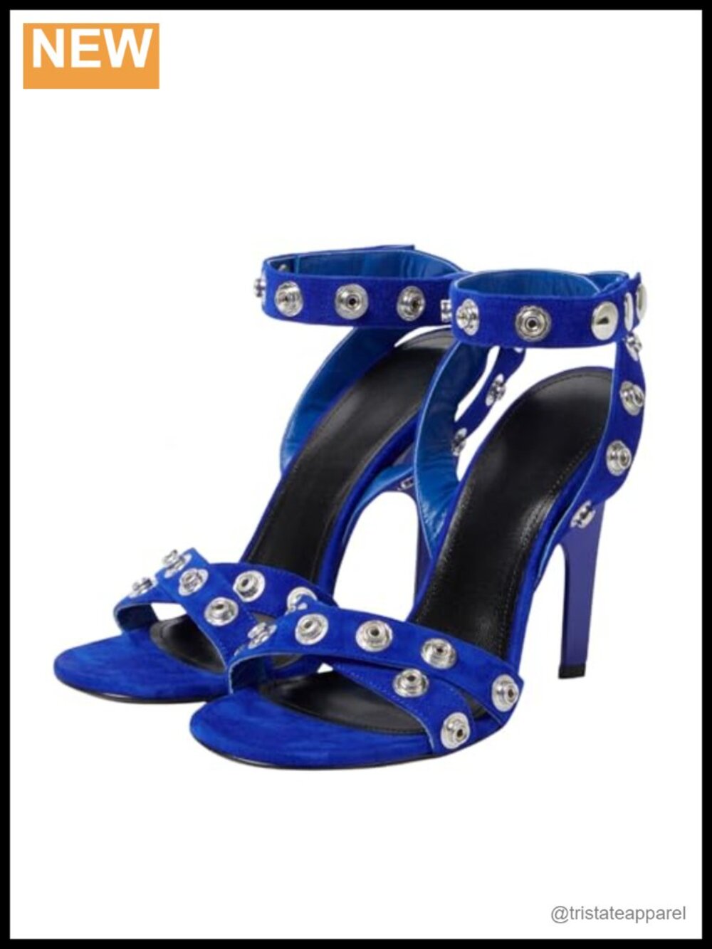 Women's Heeled Sandals Open Toe Wrap Around High Heels Strappy Faux Leather